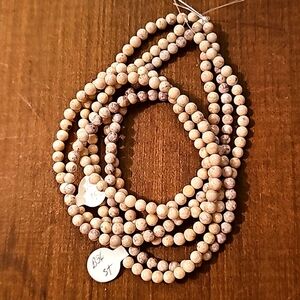 Stone Beads Ivory round